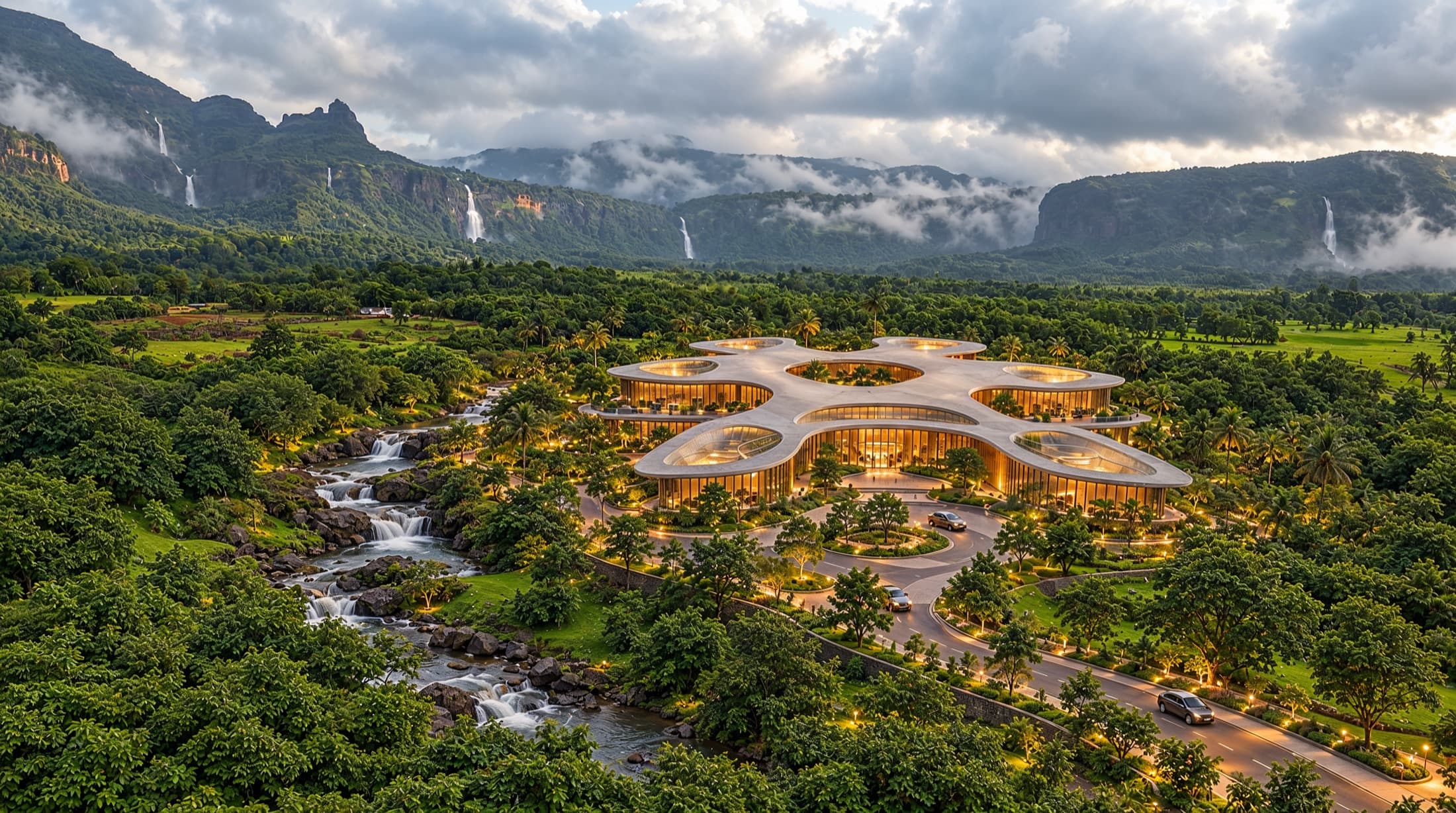 Ozaara, seen from above