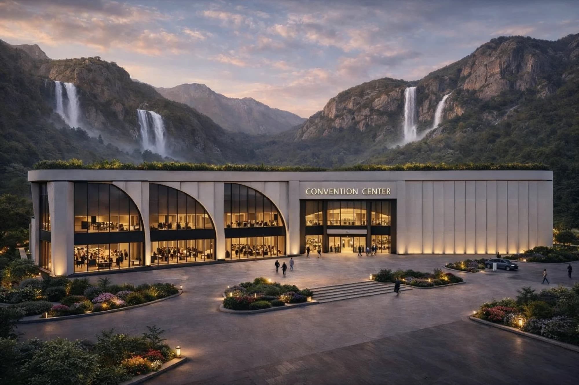 Ozaara Wellness & Convention Center, connected to the main building