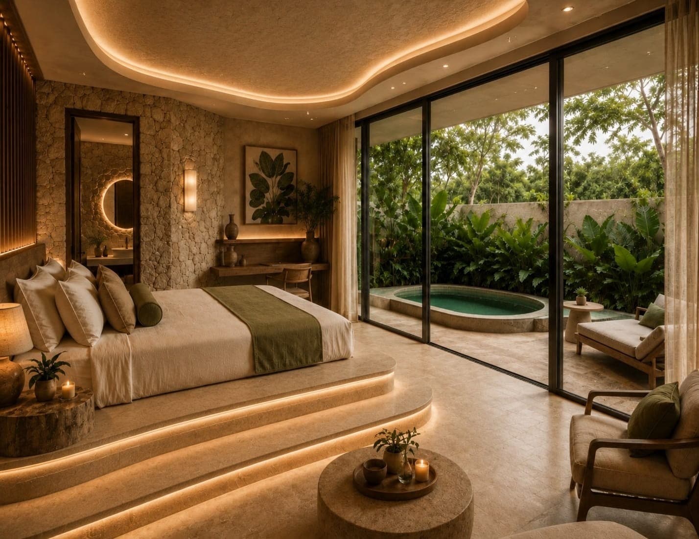 Rooms and suites, built for stillness.